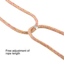 For iPhone 12 / 12 Pro Four-Corner Shockproof Transparent TPU Case with Lanyard(Orange Purple)