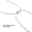 For iPhone 12 / 12 Pro Four-Corner Shockproof Transparent TPU Case with Lanyard(White Black)