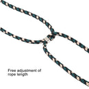 For iPhone 12 Pro Max Four-Corner Shockproof Transparent TPU Case with Lanyard(Green Black)