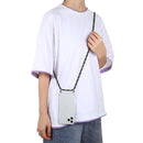 For iPhone 12 Pro Max Four-Corner Shockproof Transparent TPU Case with Lanyard(Black Green)