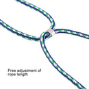 For iPhone 12 Pro Max Four-Corner Shockproof Transparent TPU Case with Lanyard(Green Blue White)