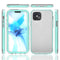 For iPhone 12 / 12 Pro Shockproof TPU Frame + Clear PC Back Case + Front PET Screen Protector(Purple)