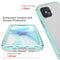 For iPhone 12 / 12 Pro Shockproof TPU Frame + Clear PC Back Case + Front PET Screen Protector(Purple)