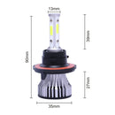 X15 H13 2 PCS DC 9-32V 26W 6500K 8000LM IP68 Car LED Headlight Lamps / Fog Light