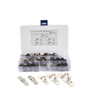 50 in 1 Stainless Steel Hole Tube Clips U-tube Clamp Connecting Ring Hose Clamp