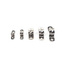 60 in 1 Stainless Steel Hole Tube Clips U-tube Clamp Connecting Ring Hose Clamp