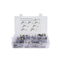 80 in 1 Stainless Steel Hole Tube Clips U-tube Clamp Connecting Ring Hose Clamp