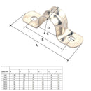 80 in 1 Stainless Steel Hole Tube Clips U-tube Clamp Connecting Ring Hose Clamp