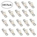 100 PCS M8 304 Stainless Steel Hole Tube Clips U-tube Clamp Connecting Ring Hose Clamp