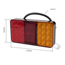 2 PCS Trailer / Truck B-type Long Strip 24LEDs Tail Light with License Plate Light Set
