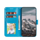 For Motorola Moto E6s (2020) Mandala Embossing Pattern Horizontal Flip PU Leather Case with Holder & Card Slots & Walle & Lanyard(Blue)