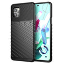 For LG Q92 5G Thunderbolt Shockproof TPU Protective Soft Case(Black)