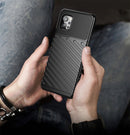 For LG Q92 5G Thunderbolt Shockproof TPU Protective Soft Case(Black)