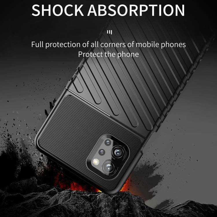 For LG Q92 5G Thunderbolt Shockproof TPU Protective Soft Case(Black)