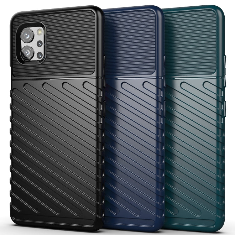 For LG Q92 5G Thunderbolt Shockproof TPU Protective Soft Case(Black)