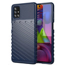 For Samsung Galaxy M51 Thunderbolt Shockproof TPU Protective Soft Case(Blue)