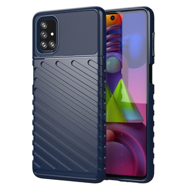 For Samsung Galaxy M51 Thunderbolt Shockproof TPU Protective Soft Case(Blue)