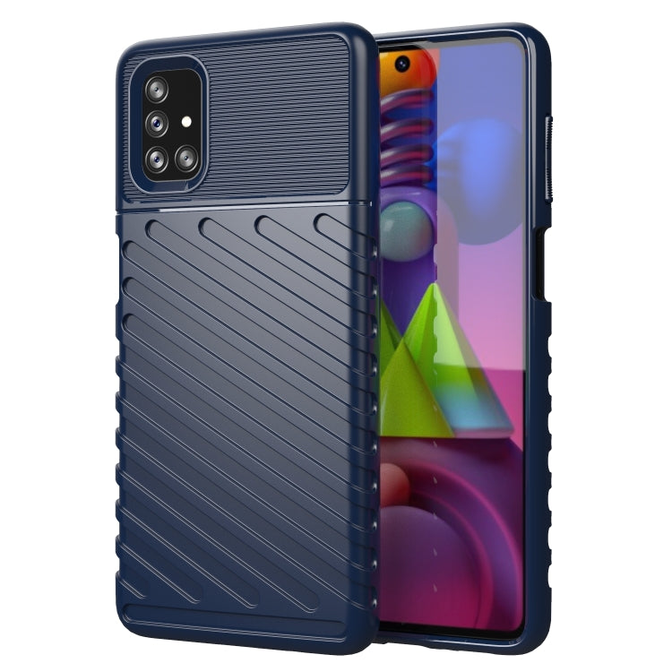For Samsung Galaxy M51 Thunderbolt Shockproof TPU Protective Soft Case(Blue)
