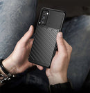 For Samsung Galaxy S20 FE Thunderbolt Shockproof TPU Protective Soft Case(Black)