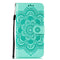 For Google Pixel 5 Mandala Embossing Pattern Horizontal Flip PU Leather Case with Holder & Card Slots & Walle & Lanyard(Green)