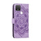 For Google Pixel 5 Mandala Embossing Pattern Horizontal Flip PU Leather Case with Holder & Card Slots & Walle & Lanyard(Purple)