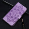 For Google Pixel 5 Mandala Embossing Pattern Horizontal Flip PU Leather Case with Holder & Card Slots & Walle & Lanyard(Purple)