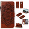 For Google Pixel 5 Mandala Embossing Pattern Horizontal Flip PU Leather Case with Holder & Card Slots & Walle & Lanyard(Brown)