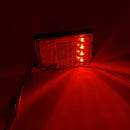 2 PCS Trailer / Truck C-type Square Shape 8LEDs Tail Light with License Plate Light Set