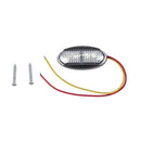 2 PCS Trailer / Truck C-type Square Shape 8LEDs Tail Light with License Plate Light Set