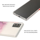 For Samsung Galaxy Note 20 Marble Pattern Glittery Powder Shockproof TPU Case with Detachable Buttons(Purple)