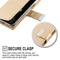 For iPhone 12 / 12 Pro GOOSPERY RICH DIARY Crazy Horse Texture Horizontal Flip Leather Case with Holder & Card Slots & Wallet(Mint Green)