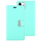 For iPhone 12 / 12 Pro GOOSPERY RICH DIARY Crazy Horse Texture Horizontal Flip Leather Case with Holder & Card Slots & Wallet(Mint Green)