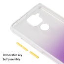 For Xiaomi Redmi Note 9 Gradient Shockproof TPU + Acrylic Protective Case with Detachable Buttons(Gradient Green)