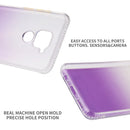 For Xiaomi Redmi Note 9 Gradient Shockproof TPU + Acrylic Protective Case with Detachable Buttons(Gradient Green)