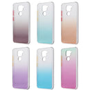 For Xiaomi Redmi Note 9 Gradient Shockproof TPU + Acrylic Protective Case with Detachable Buttons(Gradient Green)