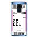 For Xiaomi Redmi Note 9 Boarding Card Series Pattern TPU Protective Case(Flag Seoul)
