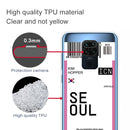 For Xiaomi Redmi Note 9 Boarding Card Series Pattern TPU Protective Case(Flag Seoul)