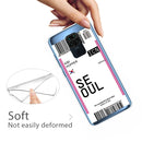 For Xiaomi Redmi Note 9 Boarding Card Series Pattern TPU Protective Case(Flag Seoul)