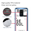 For Xiaomi Redmi Note 9 Boarding Card Series Pattern TPU Protective Case(Seoul)