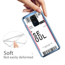 For Xiaomi Redmi Note 9 Boarding Card Series Pattern TPU Protective Case(Seoul)
