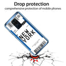 For Xiaomi Redmi Note 9 Boarding Card Series Pattern TPU Protective Case(New York)