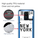 For Xiaomi Redmi Note 9 Boarding Card Series Pattern TPU Protective Case(New York)