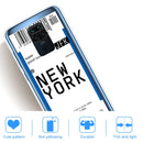 For Xiaomi Redmi Note 9 Boarding Card Series Pattern TPU Protective Case(New York)