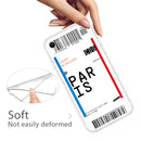 For iPhone SE (2020) / 8 / 7 Boarding Pass Series TPU Phone Protective Case(Paris)