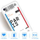 For iPhone SE (2020) / 8 / 7 Boarding Pass Series TPU Phone Protective Case(Paris)