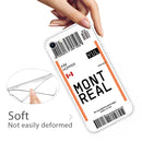 For iPhone SE (2020) / 8 / 7 Boarding Pass Series TPU Phone Protective Case(Montreal)