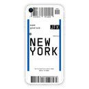 For iPhone SE (2020) / 8 / 7 Boarding Pass Series TPU Phone Protective Case(New York)