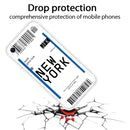 For iPhone SE (2020) / 8 / 7 Boarding Pass Series TPU Phone Protective Case(New York)