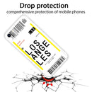 For iPhone SE (2020) / 8 / 7 Boarding Pass Series TPU Phone Protective Case(Losangeles)