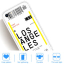 For iPhone SE (2020) / 8 / 7 Boarding Pass Series TPU Phone Protective Case(Losangeles)